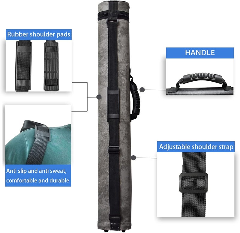 TalveX 2x2 Hard cue case Pool Cue Billiard Stick Carrying Case - Image 3